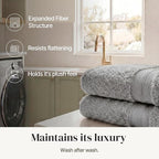 Modern Threads - Spun Loft 6-Piece 100% Combed Cotton Towel Set - Bath Towels - Image 6