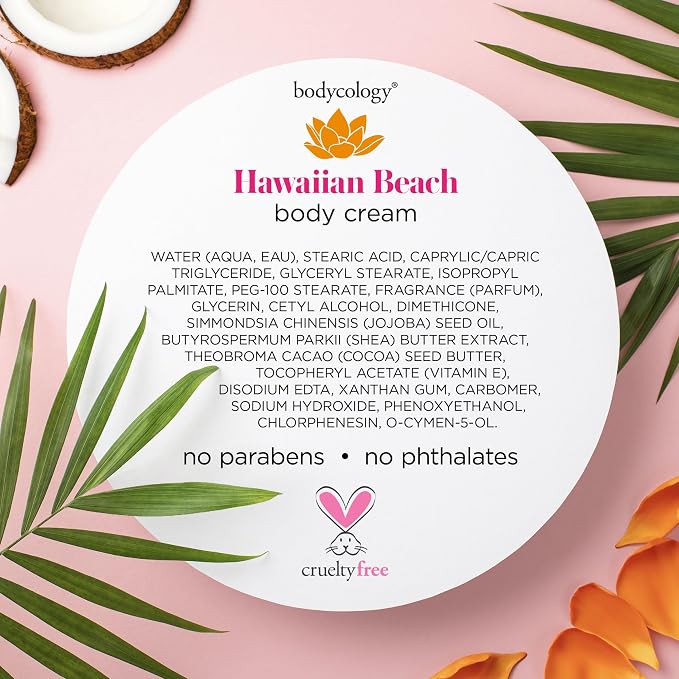 Bodycology Shea Butter Body Cream, Hawaiian Beach, 8 oz - Image 8