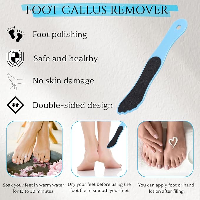10 Pack Foot File, Professional Foot Callus Remover Sandpaper Pedicure Tools - Image 4