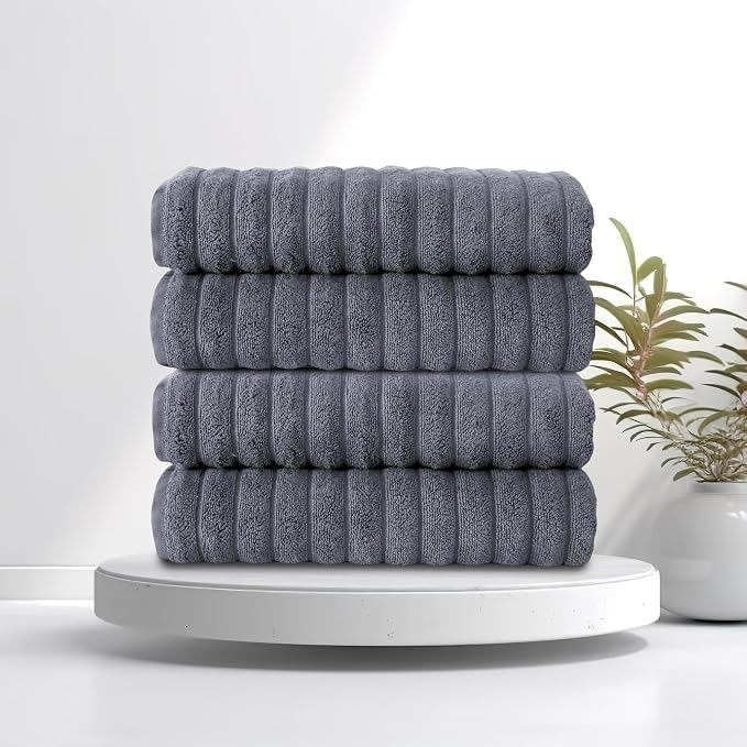 Classic Turkish Towels CTT Premium 4 Pack Bath Towels Set, Made - Image 6