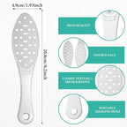 2 Pcs Stainless Steel Foot Scraper Metal Foot File Double Sided File Callus - Image 2