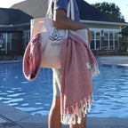 ATANI 69x35 in Oversized Turkish Beach Towel Set - Image 5