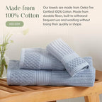 Springtree Home 100% Cotton Bath Towel Set | 6 Piece Set | Absorbent & - Image 7