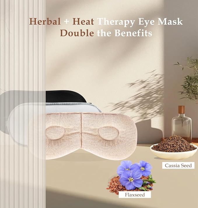 Heated Eye Mask, Moist Warm Compress Microwave - Image 2
