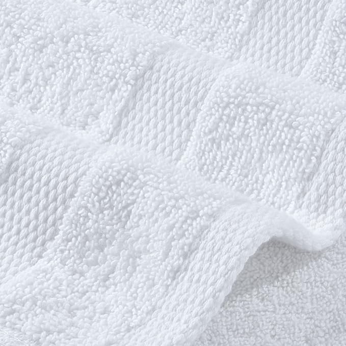 Wealuxe White Washcloths 12 Pack - Image 8