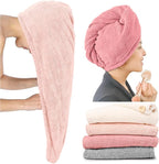 ROLSHOL Extra Large 4 Pack Microfiber Hair Towel Wrap by ROLSHOL