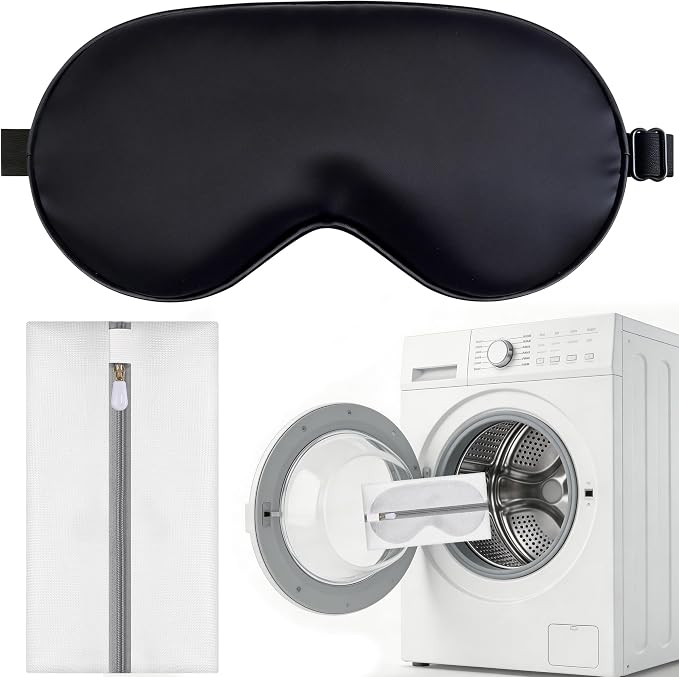 Silk Sleep Mask for Sleeping, Lightweight & Comfortable Blindfold for Women & by spacepower