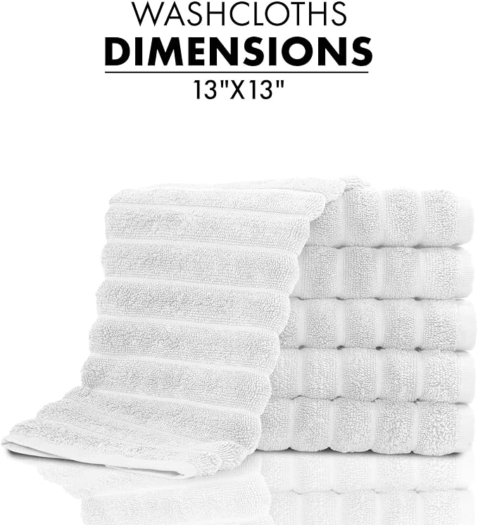 Classic Turkish Towels CTT Luxurious 100% Turkish Cotton Washcloths 6 Pack - Image 5