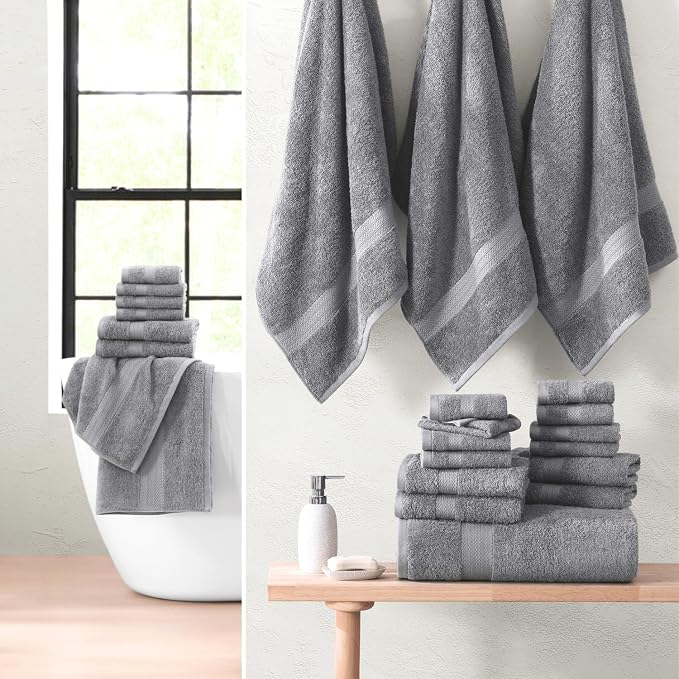 LANE LINEN Luxury 24 PCs Bath Towels Set - Image 11