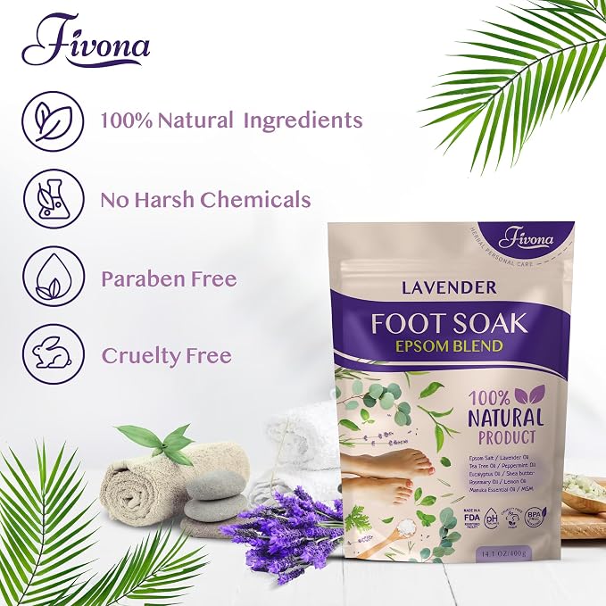 Fivona Foot Soak Blend Epsom Salt - Image 8