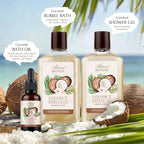 Bath & Shower Spa Basket Gift Set, Coconut Scent, - Image 3