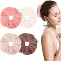 4 Pieces Large Towel Microfiber Drying Soft Scrunchies Thick Scrunchies Fuzzy by Willbond+Technology+Limited