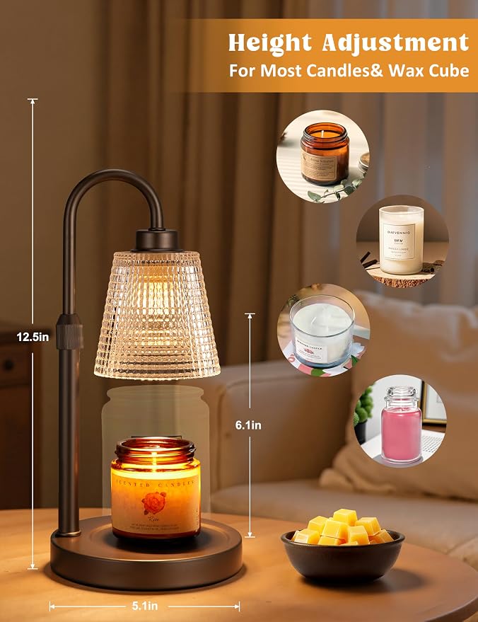 Innqoo Brown Candle Warmer Lamp - Image 3