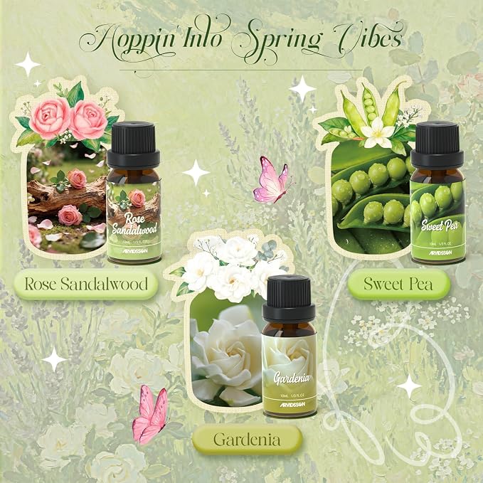 ARVIDSSON Spring Essential Oils Set, Natural Fragrance Oil - Image 4