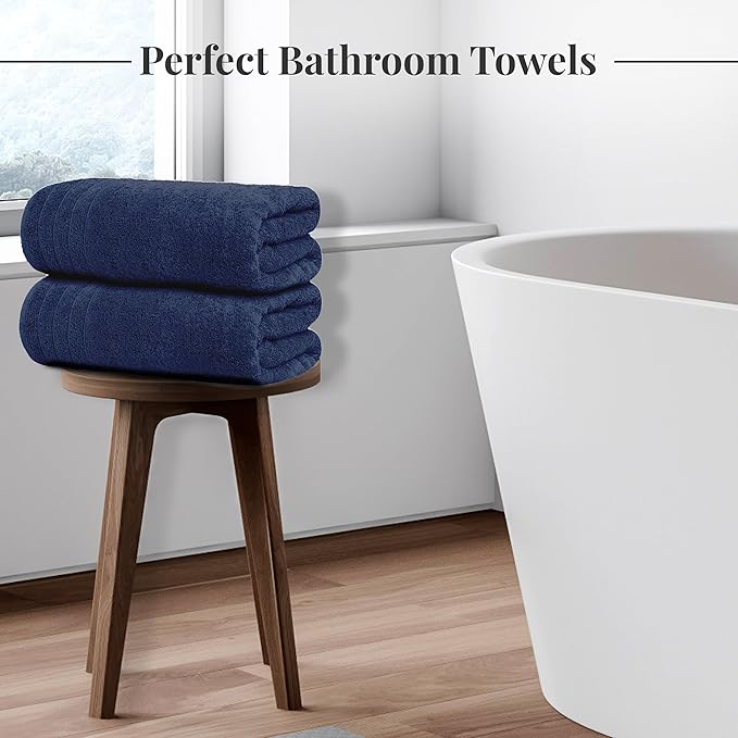 Tens Towels Pack of 8 Towels Set, 2 Extra Large Bath, 2 Hand, 4 Washcloths - Image 2