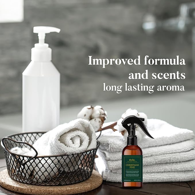 Dusa Christmas Room Spray Linen Spray - 4 oz - Natural Air Freshener & Linen - Image 4