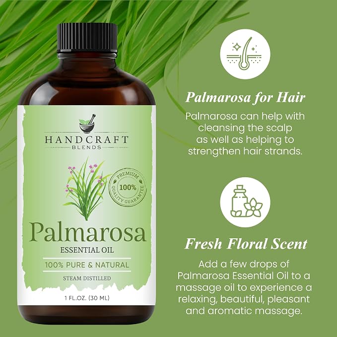 Handcraft Blends Palmarosa Essential Oil – 1 Fl Oz – 100% Pure and Natural – - Image 4