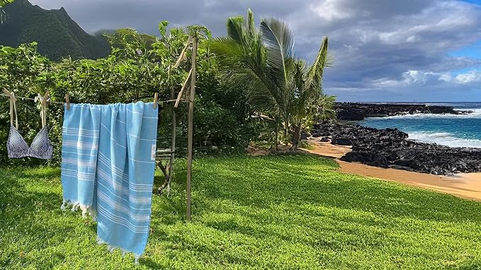 Bazaar Anatolia Turkish Beach Towel – 100% Cotton, Quick Dry, Sand Free Swim - Image 6