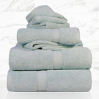 SUPERIOR Egyptian Cotton Pile 6 Piece Towel Set, Includes 2 Bath, 2 Hand by SUPERIOR