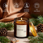 Fir Scented Candles for Home, Natural Soy Wax Aromatherapy Non Toxic Winter Fir - Image 5