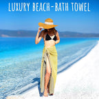 Ray Silver Turkish Beach Towel Oversized 40x71 100% Cotton Sand Free Quick Dry - Image 2