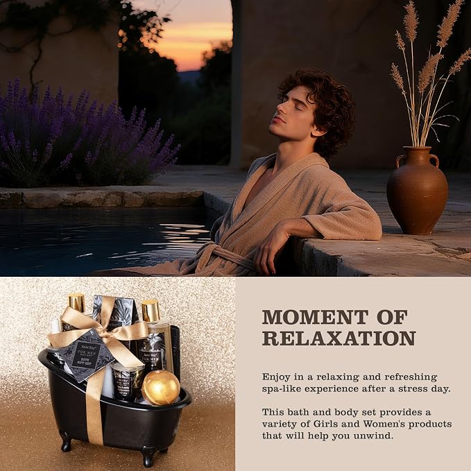 Gift for Dad Spa Gifts for Men, Bath & Body Kit, Spa Gift Set, Man Spa Basket - Image 8