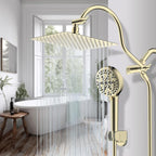 Hibbent All Metal CUPC Certified Shower Head, Handheld Showerhead Combo - Image 9
