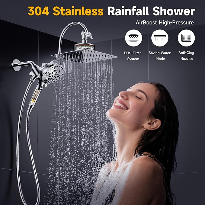 Dual Filtered Shower Head with Magnetic Handheld - Image 2