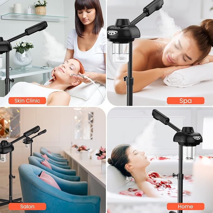TASALON Steamer on Wheels for Professional Skin Rejuvenation, Facial Steamer - Image 7