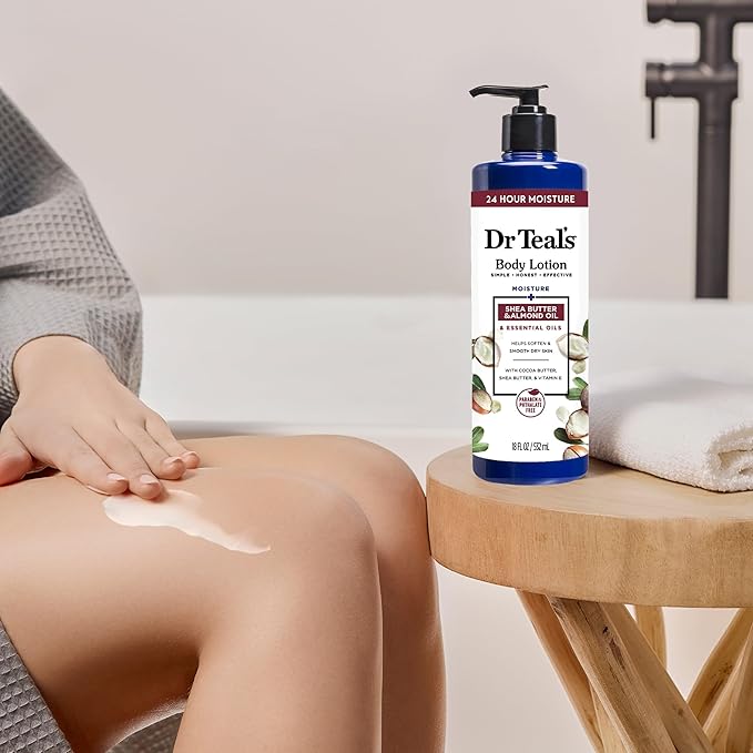 Dr Teal's Body Lotion, Shea Butter & Almond, 18 fl oz - Image 5