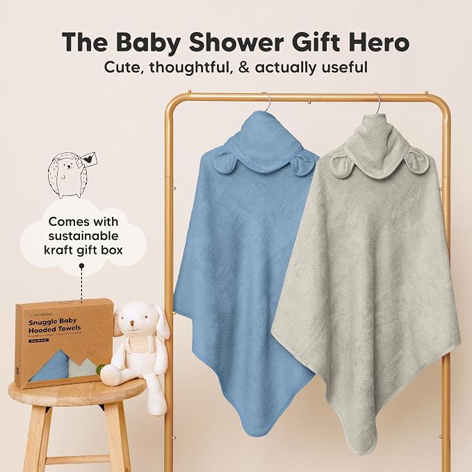 KeaBabies 2-Pack Hooded Baby Towels - Image 8