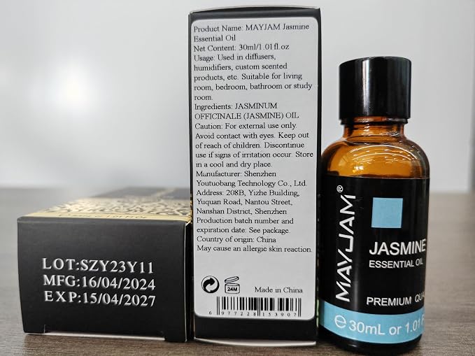 Jasmine Essential Oil 30ML/ 1.01FL.OZ, MAYJAM Pure Jasmine Oil Aromatherapy - Image 9