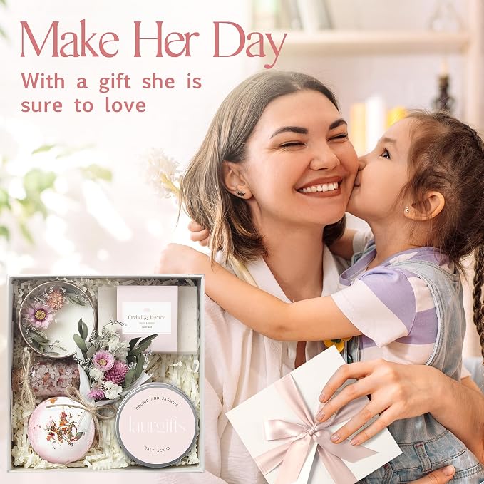 Birthday Gifts for Women – Mothers Day Spa Gift Basket, Luxury Candle Set & - Image 3
