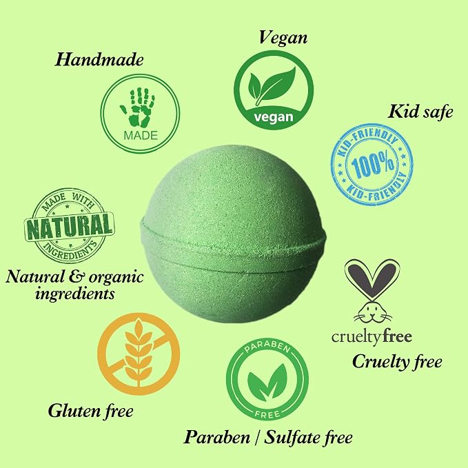 Bath Bomb Gift Sets for Men. 18 Therapeutic Spearmint Eucalyptus Bath Bombs for - Image 6