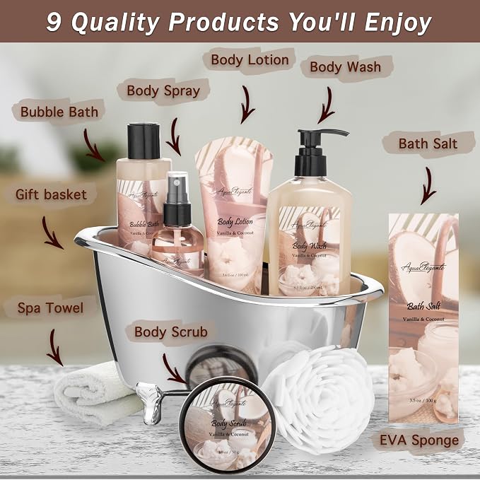 Aqua Elegante Spa Gift Basket - Image 2