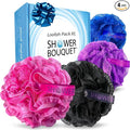 Loofah-Bath-Sponge Hot-Lacey-Mesh // 4-Steamy-Lace-Colors by Shower Bouquet / by ShowerBouquet%C2%AE