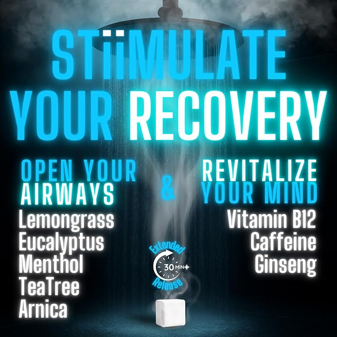 Shower Steamers for Sinus Relief | Recovery | XXL 80g Cold & Flu, Post-Workout - Image 2
