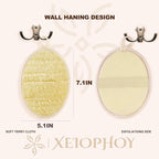 2PCS Natural Exfoliating Loofah Body Scrubber, Premium Loofah Exfoliating Body - Image 2
