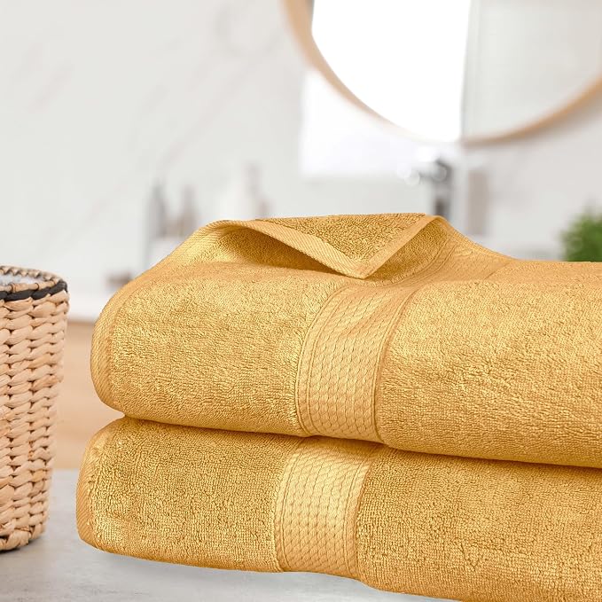 Superior Egyptian Cotton Pile Heavyweight Bath Sheet Set, Oversized Ultra Soft by SUPERIOR
