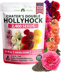 HOME GROWN Hollyhock Chaters Double Mix 2400 Seeds – Holly Hocks Seeds by HOMEGROWN
