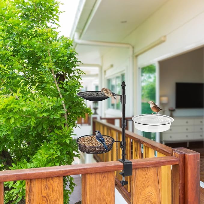 Balcony & Porch Deck Railing Bird Feeder - Image 5