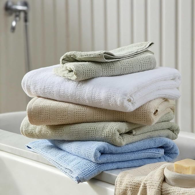 Martha Stewart - Bath Towels, Soft & Absorbent 100% Cotton Towels, Solid 500 GSM - Image 4