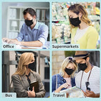 LEMENT KN95 Face Masks, 50 Pack Breathable Cup Dust Disposable Masks - Image 7