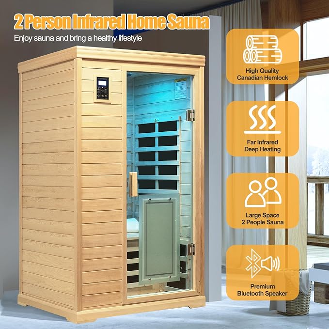 Low EMF Indoor Sauna, Infrared Sauna - Image 2