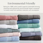 NY Loft 100% Cotton Bath Towel 4 Pack | Super Soft & Absorbent Quick-Dry Bath - Image 6