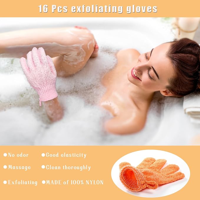 Bath Gloves, Body Scrub Gloves - Image 4
