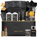25 Pcs Bath & Body Gift Set for Women, Charcoal Skin Care Kit, Spa Gift Basket by RAROSAACCA