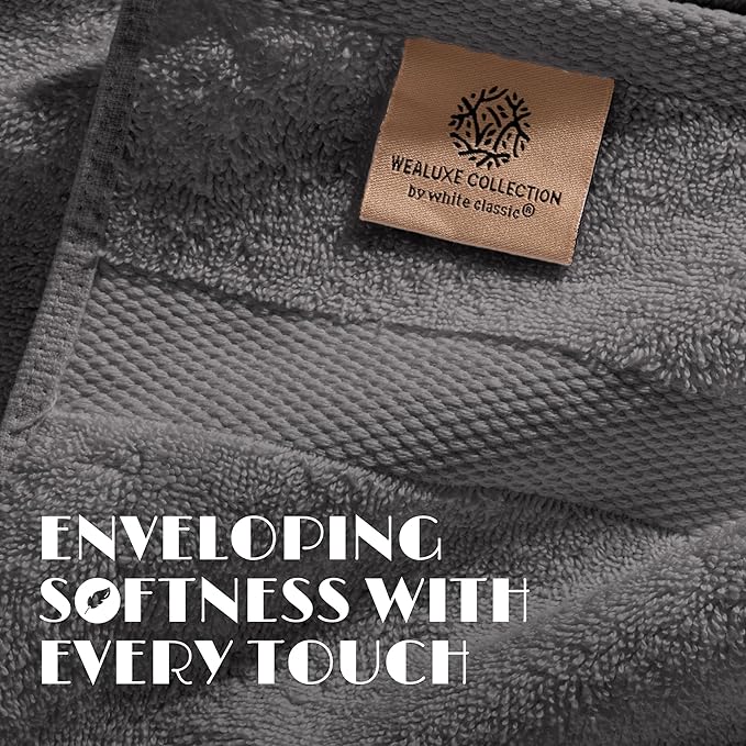 White Classic Luxury Soft Bath Sheet Towels - Image 3