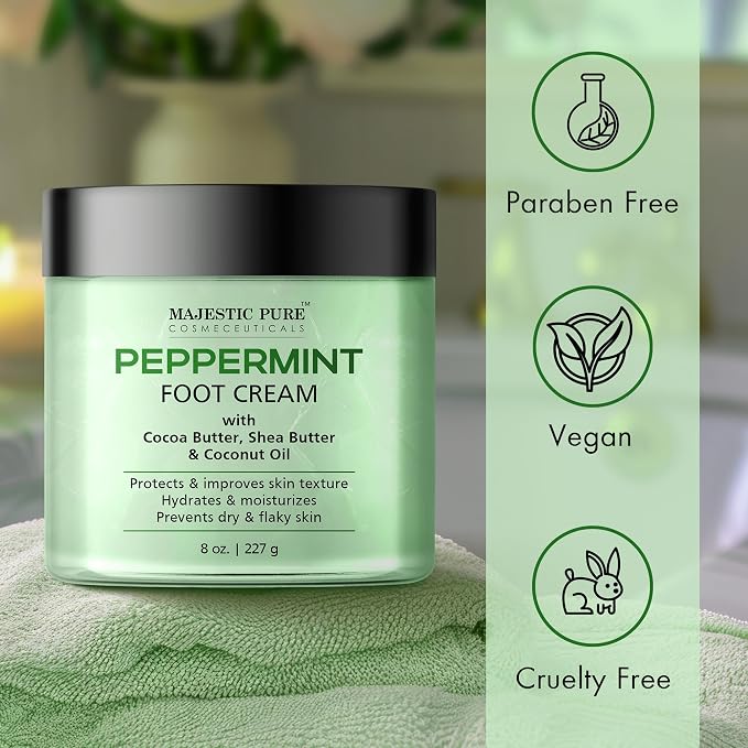 Majestic Pure Peppermint Foot Cream, Warming Cream - Image 7