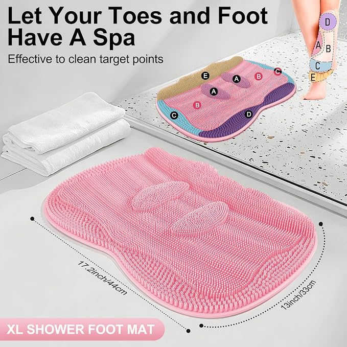 Bath Shower Foot Scrubber Mat - Image 3